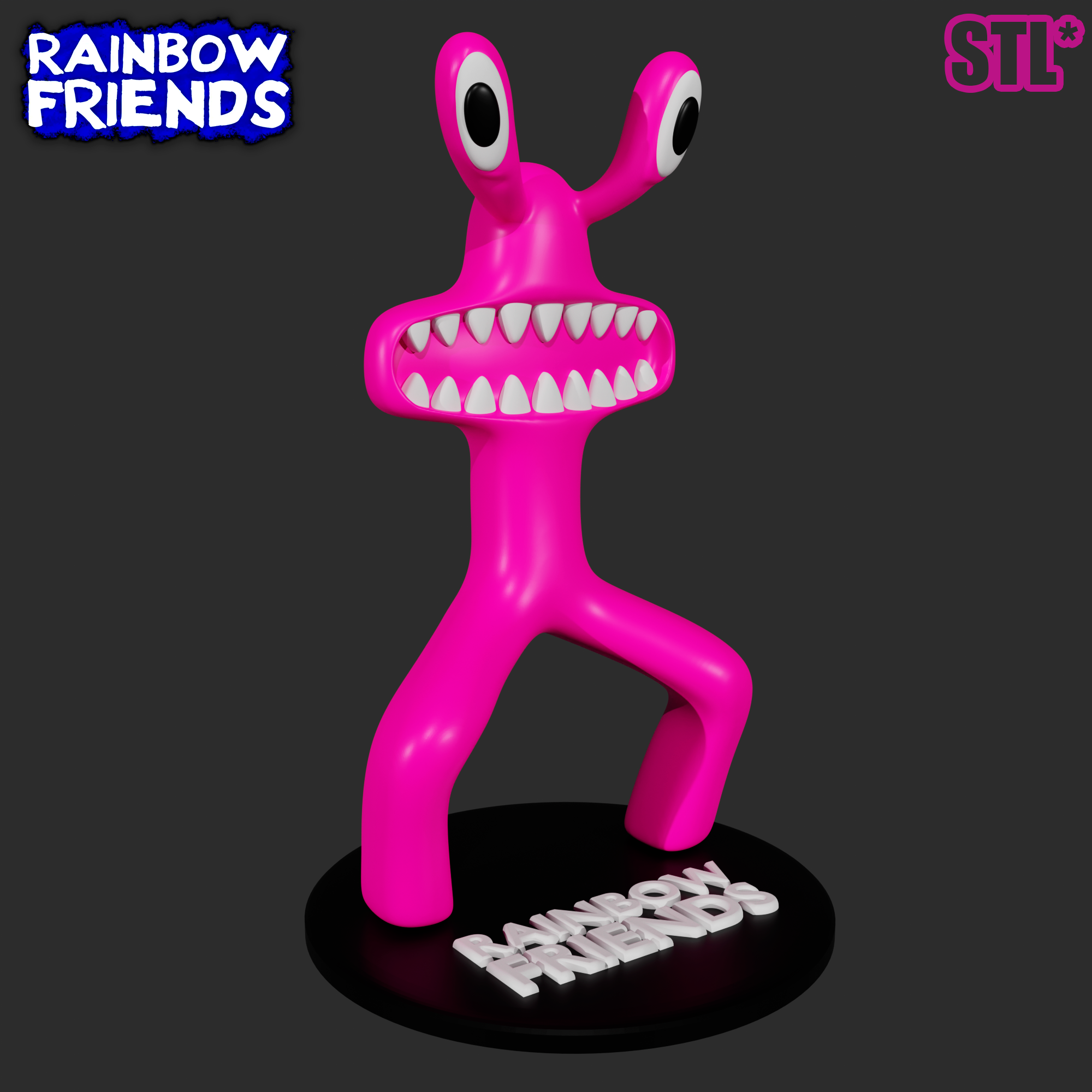 STL file RED FROM ROBLOX RAINBOW FRIENDS