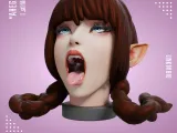 Bust Decoration Dice Tower "Ahegao"-0