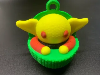 KNITTED GROGU / BABY YODA FUGURINE AND ORNAMENT - MULTI PART