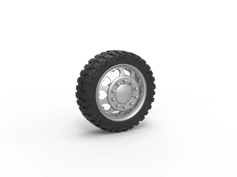 Semirrueda delantera para pickup Versión 25 Escala 1:25