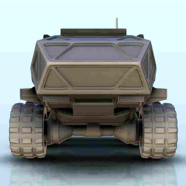 All-terrain SF vehicle on wheels 13 - sci-fi science fiction | 3D ...