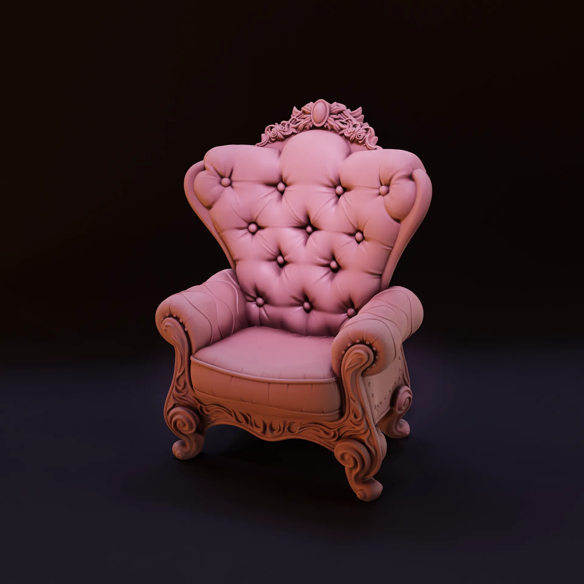 Wingback Armchair | Tabletop Scatter Scenery or Dolls House