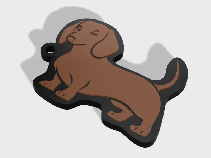 DACHSHUND KEYCHAIN