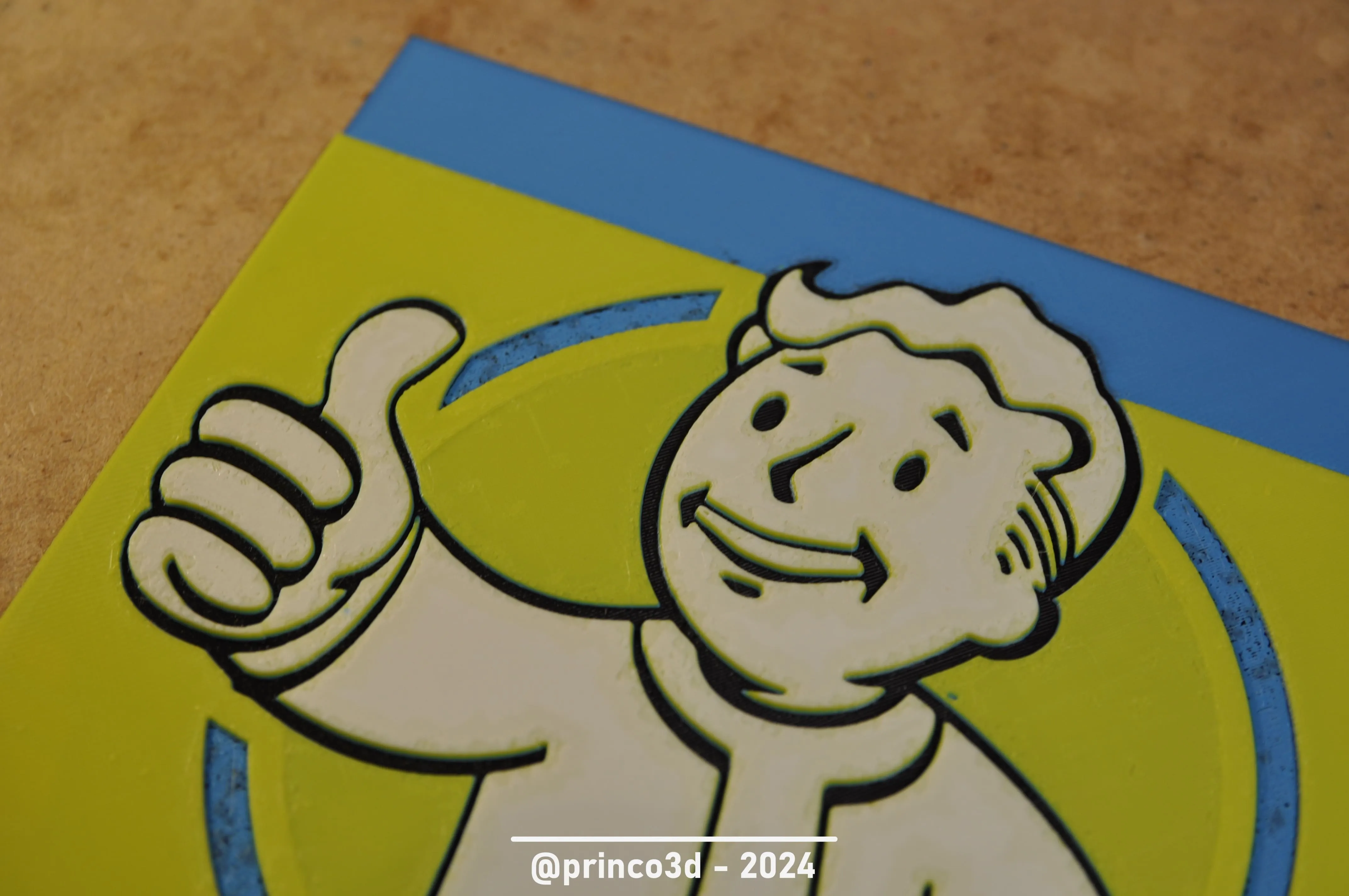 Vault Boy Fallout - HueForge