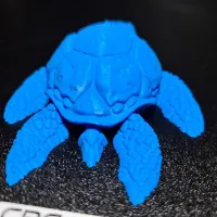 Cute Articulated Sea Turtle, print in place, no supports-2