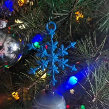 Snowflake Christmas Tree Ornament-0