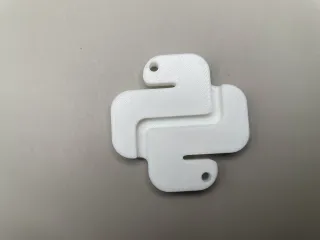 Python Logo Keychain