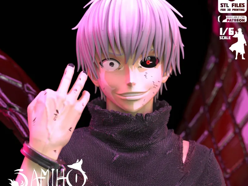 Samiho Studios - Kaneki Ken: STLs ready for printing
