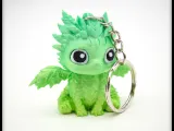 Cute Leaf Dragon + Keychain Version-2