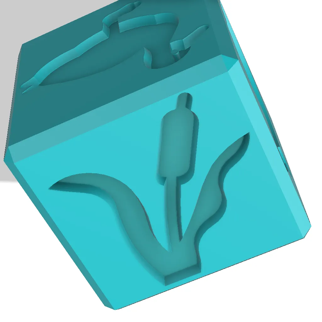 Educational - Cube Pond - for Sensory Play with playdough