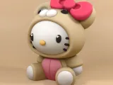 hello kitty bear costume-2