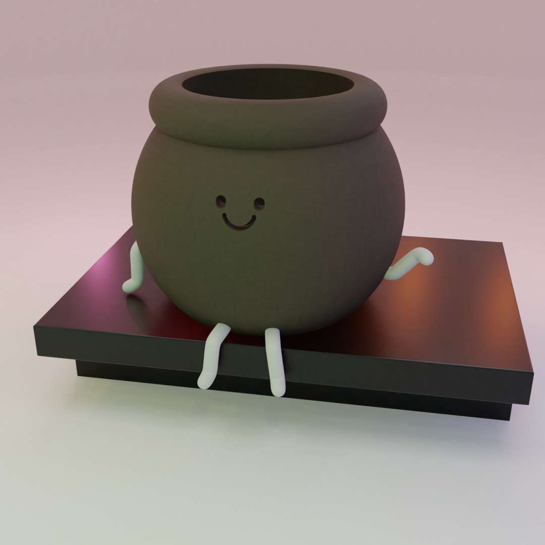 Happy Face Flower Pot