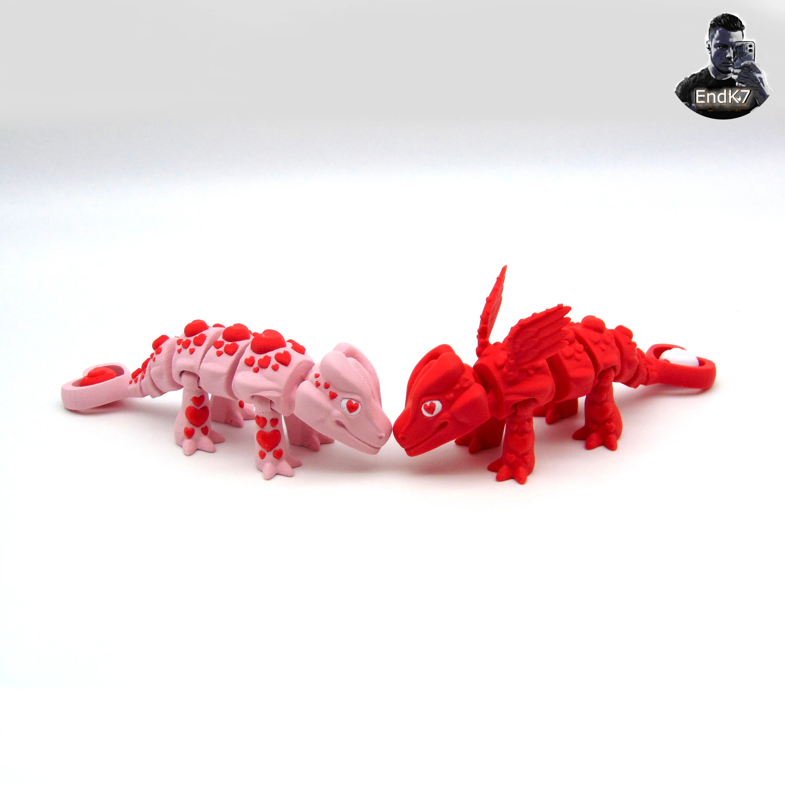 Heart Dragon - articulated - print in place