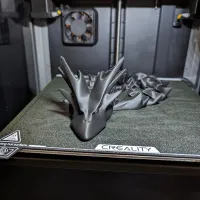 'HORNY DRAGON' - PRINT-IN-PLACE, ARTICULATED DRAGON-0