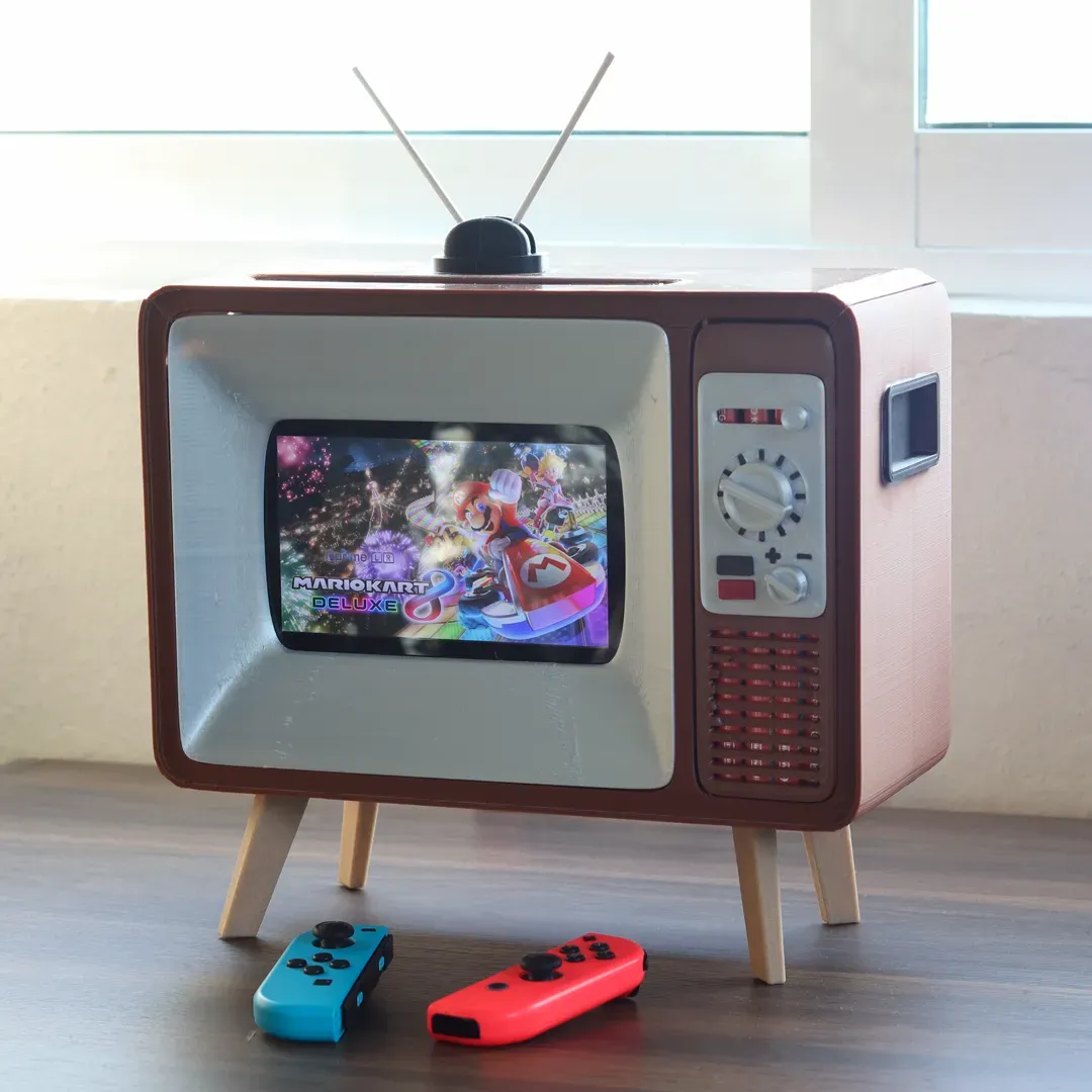 3D file Mini TV Nintendo Switch Screen Display (OLED/Original) 🎲・3D  printer model to download・Cults