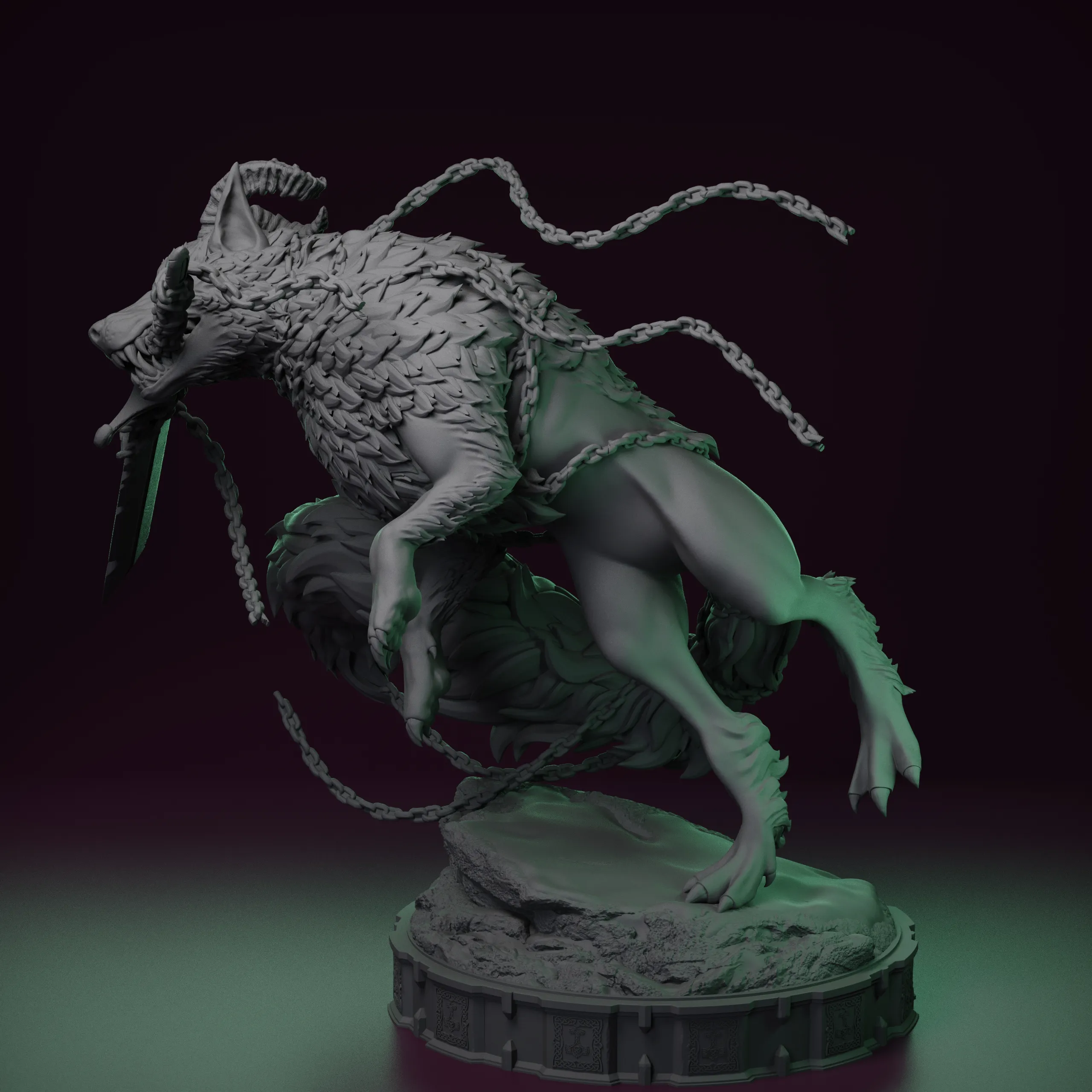 Fenrir - The Wolf God - Tabletop mini