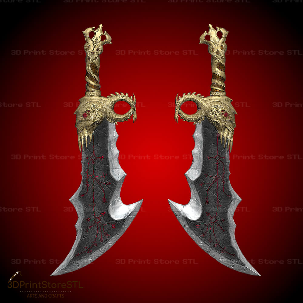 Blades of Chaos From God of War Cosplay 3D modeller indir