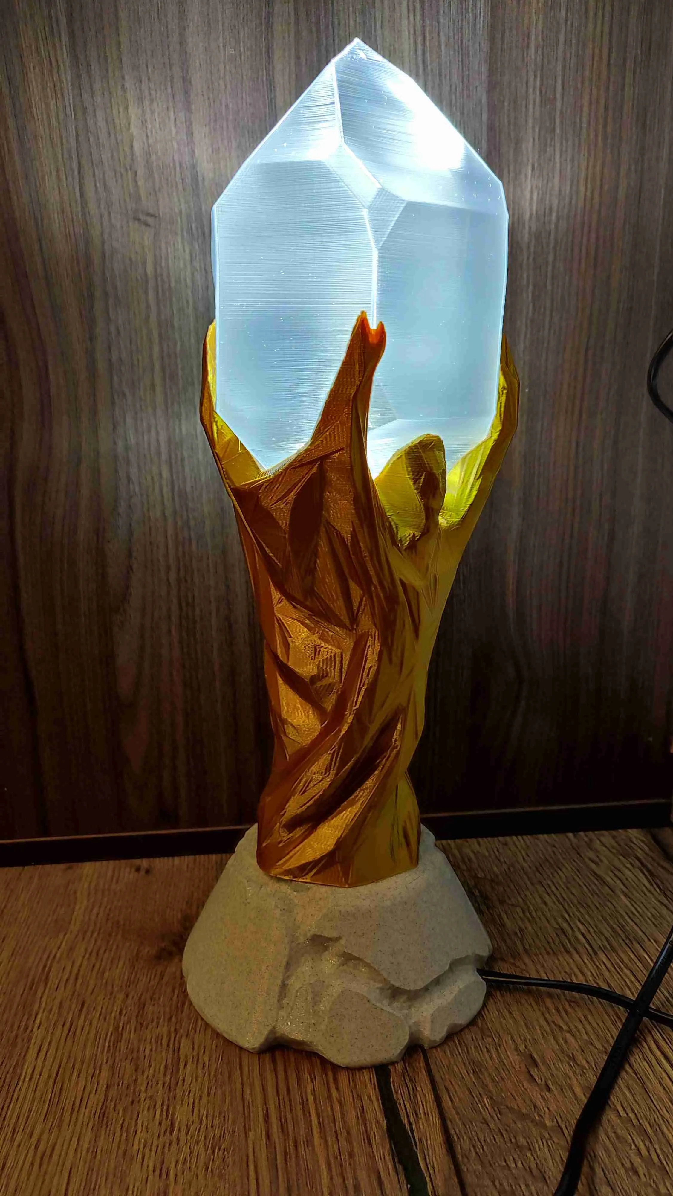 3D Printer Files | 3MF File | Crystal World Cup Trophy Lamp