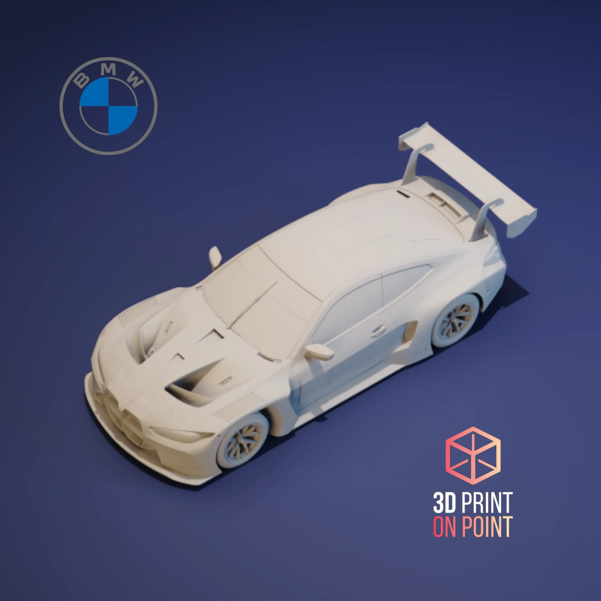 Vehicles & Machinery STL Download - BMW M4 GT3 - 3D MODELby