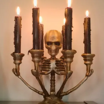 Skull Candlestick