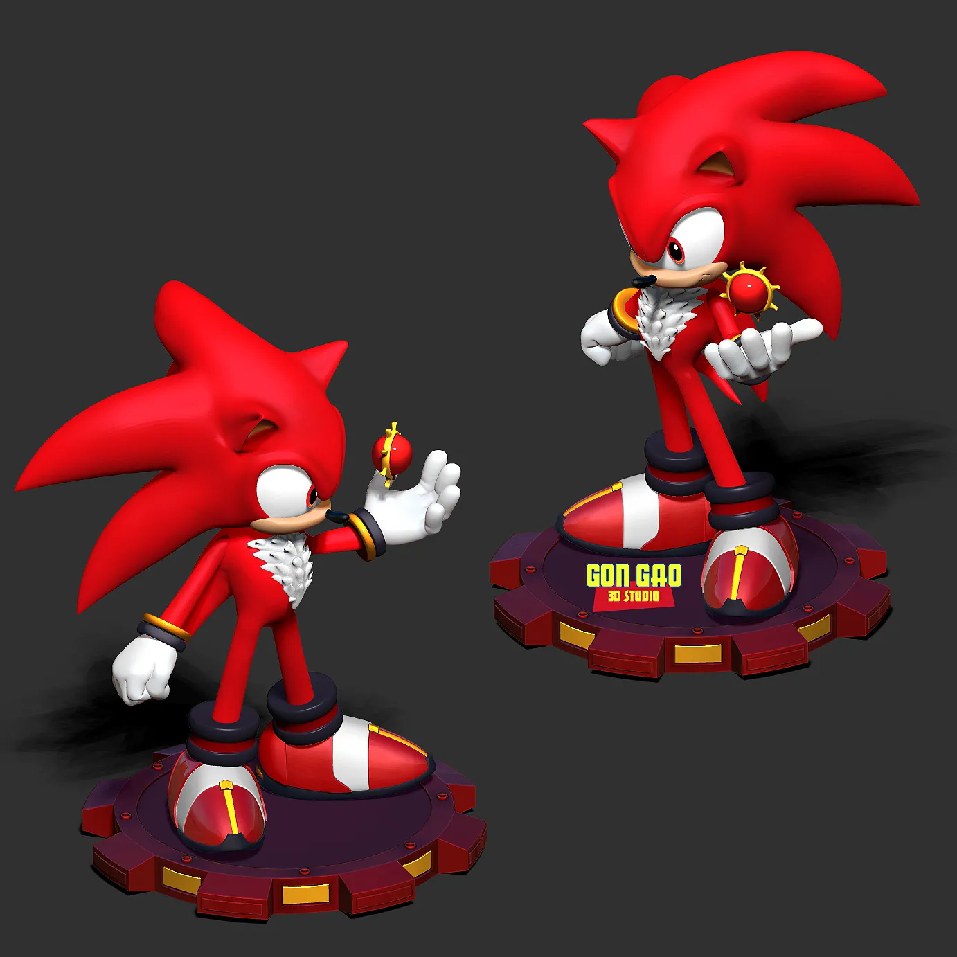 Red Sonic The Hedgehog