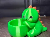Cute Dinosaur Hugging Planter – Adorable Plant Pot-1