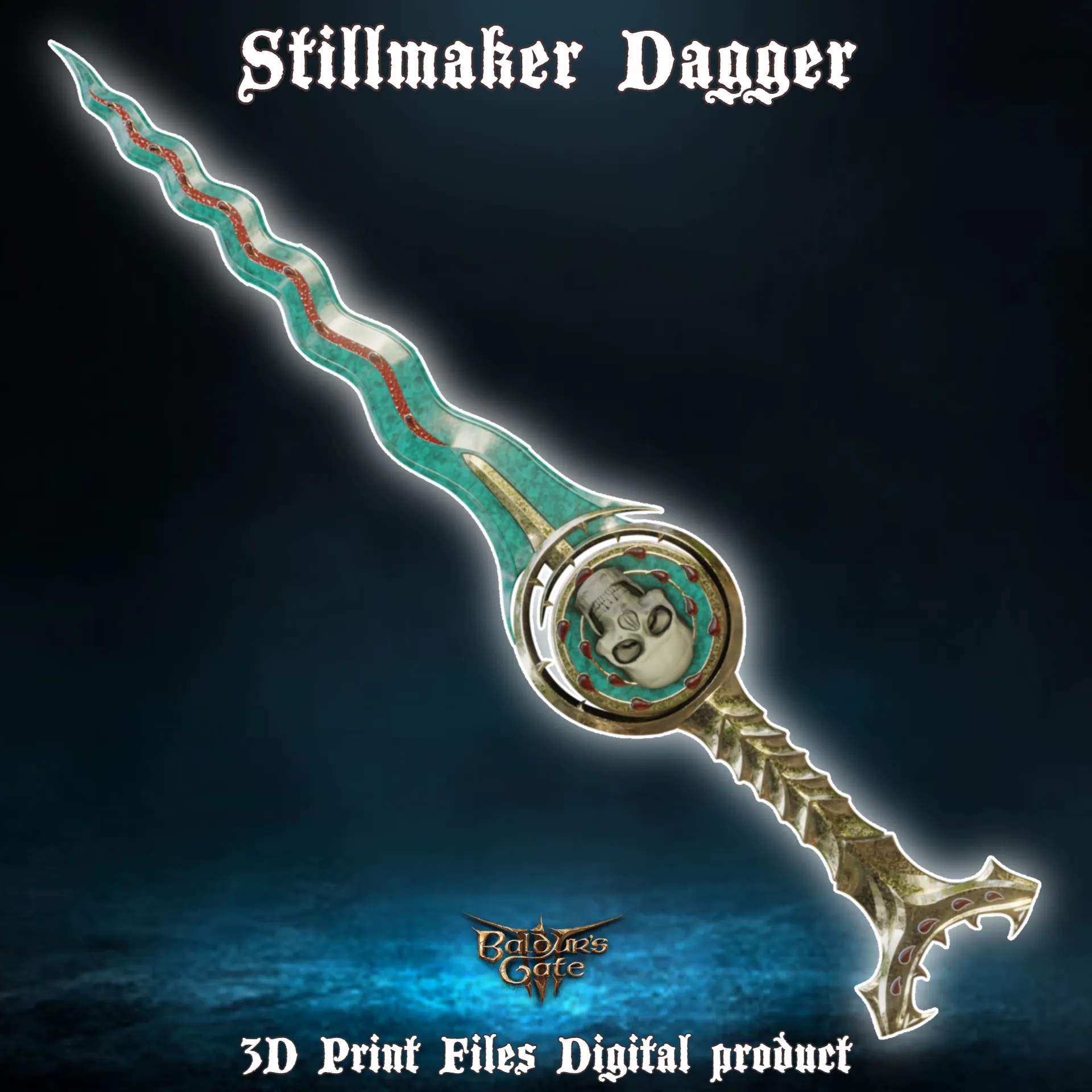 Fantasy Stillmaker Cosplay Dagger Baldurs Gate 3