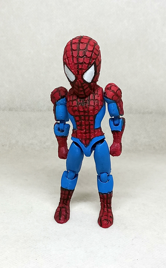 flexible SPIDER MAN (Print in place No Supports) | 3D models download ...