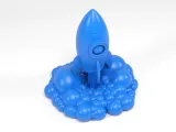 Cartoon rocket-3