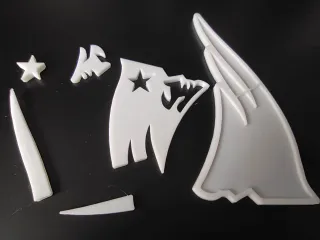 New England Patriots Snap fit Logo