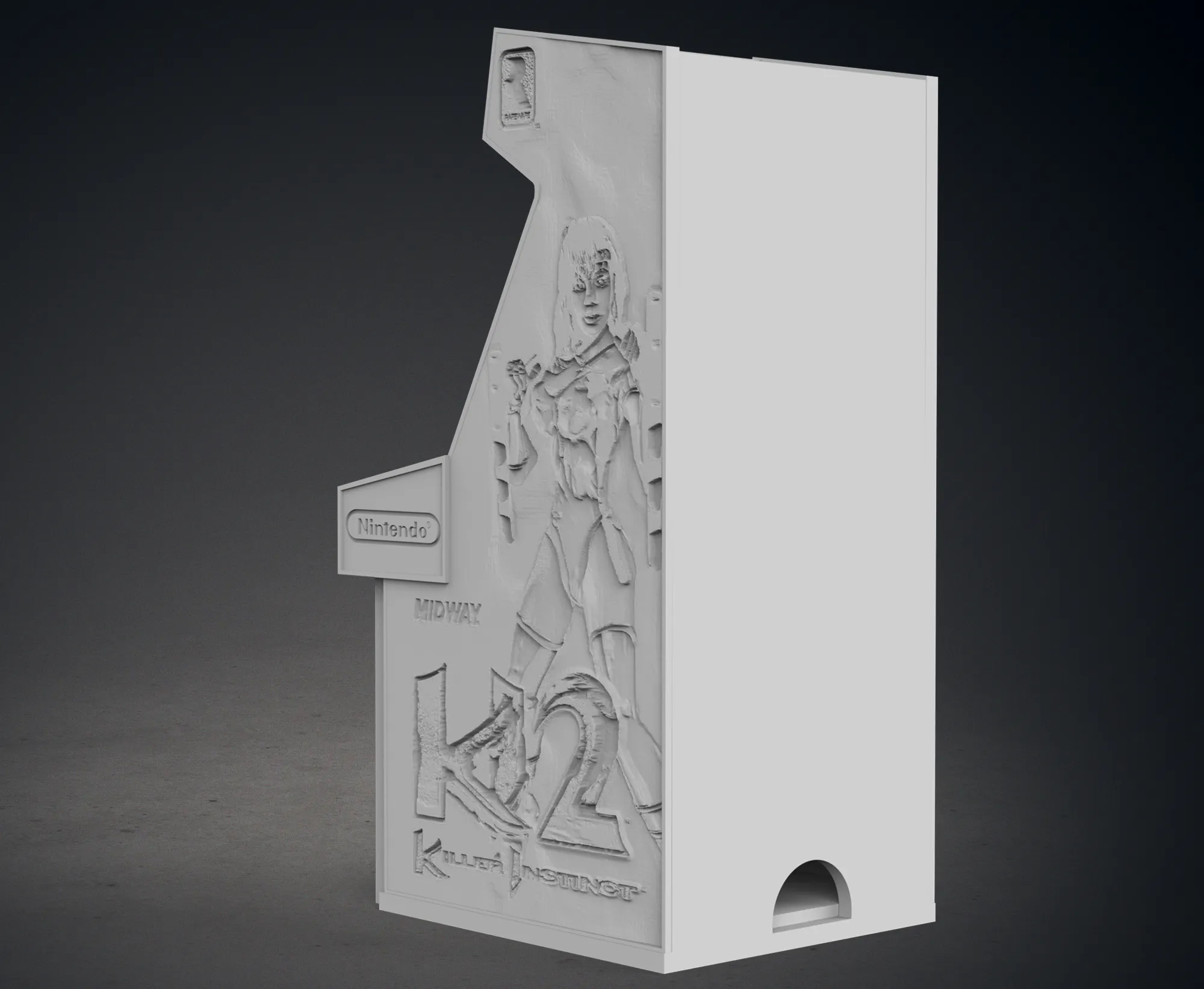 Killer Instinct 2 Arcade Cabinet with Lithophane