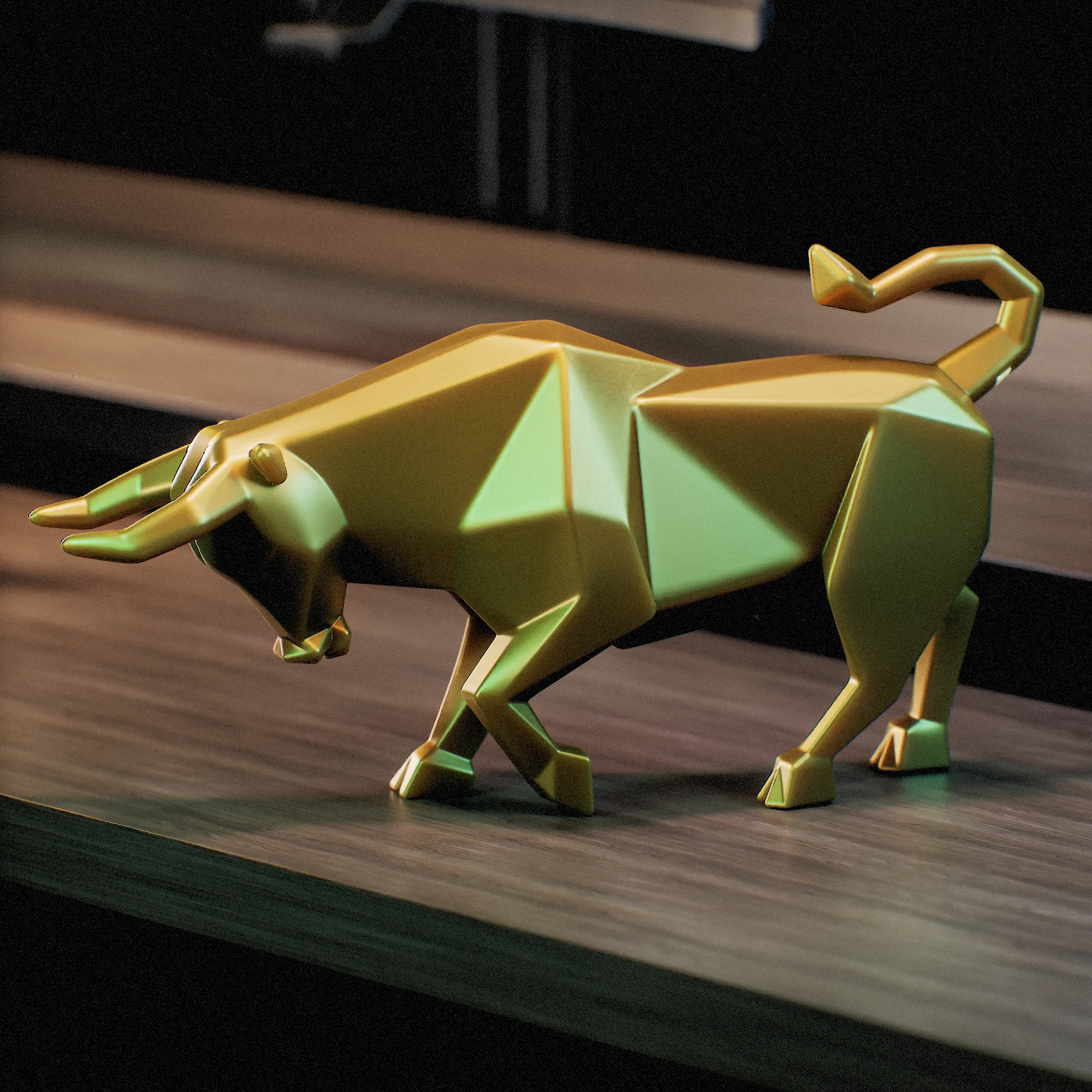 Toro Poligonal - Polygon Bull - Low poly
