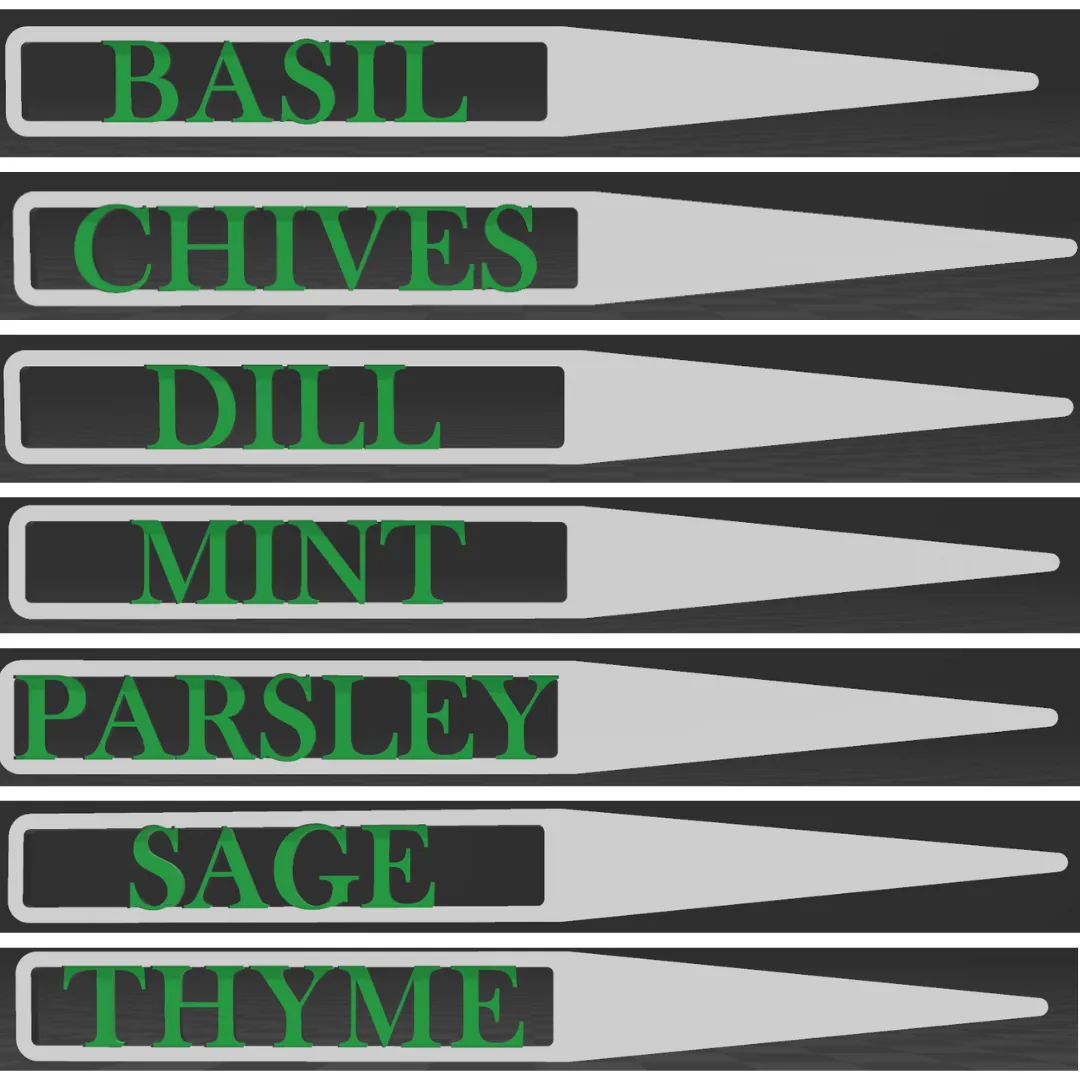 Herb Garden Marker Set – 3D Printable Bundle