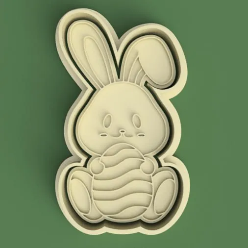 cortante + estampa de conejo de pascuas / easter bunny cutte