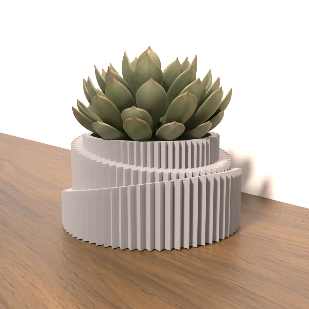 brutalist style planter