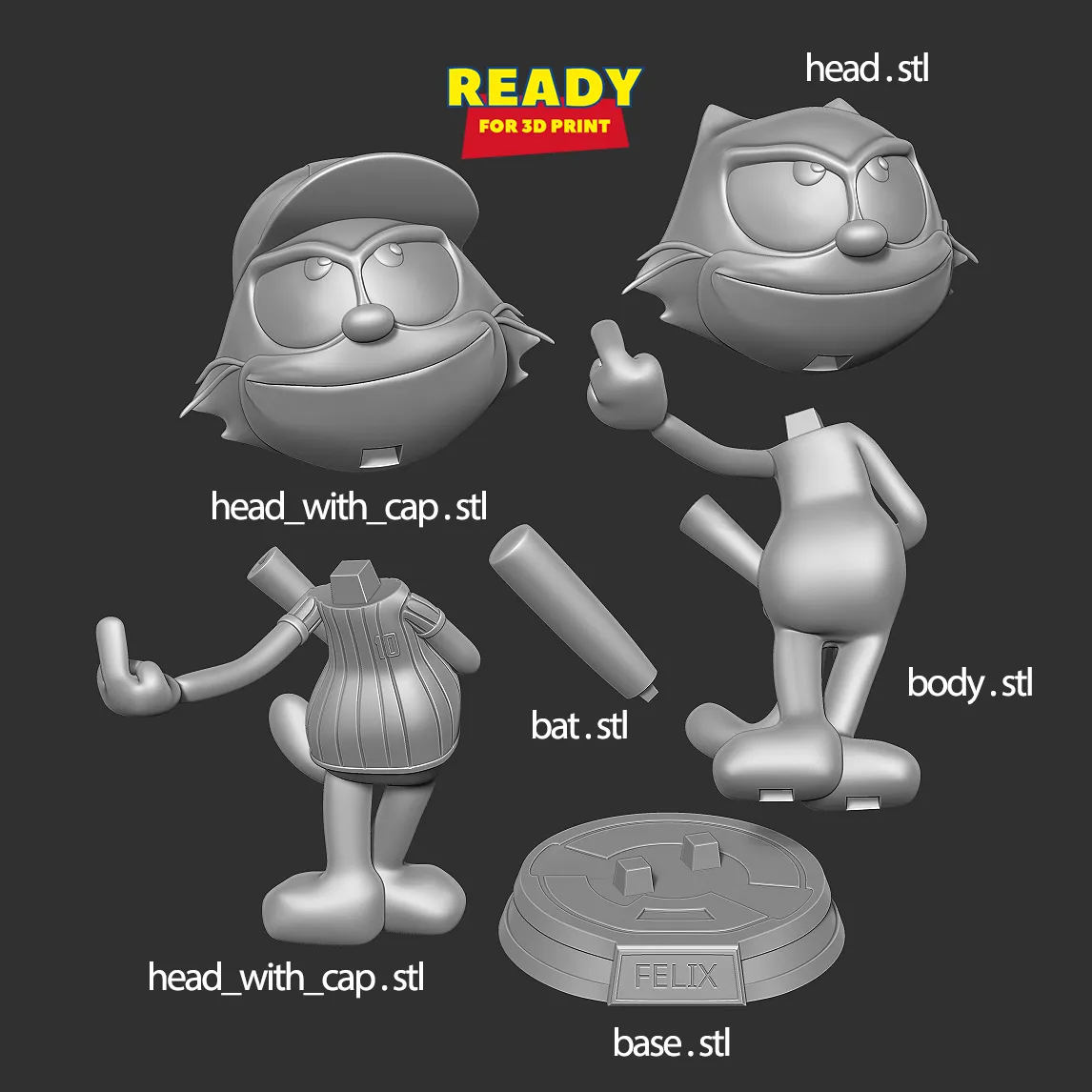 Felix the cat - baseball