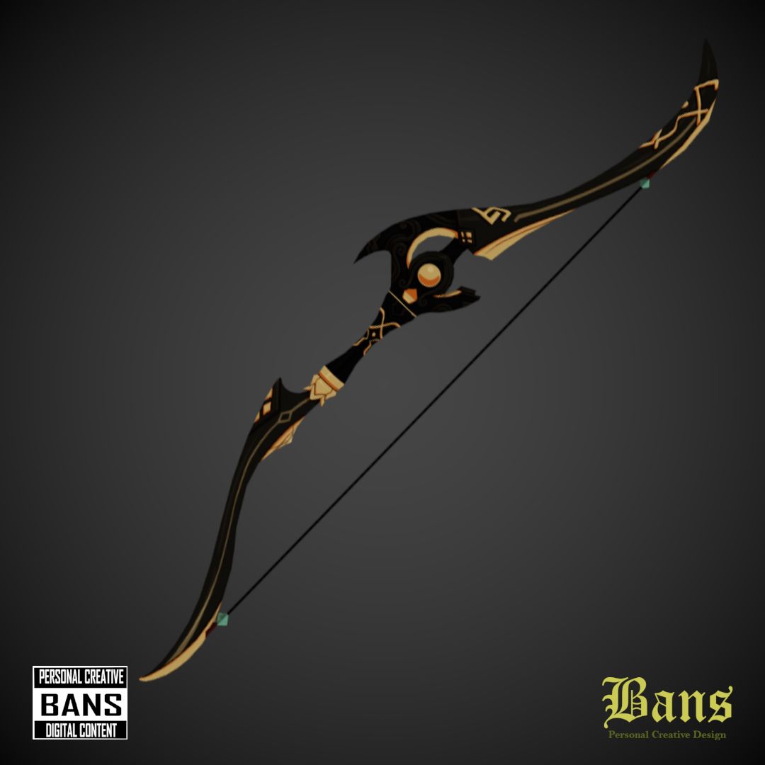 GENSHIN IMPACT PROTOTYPE CRESCENT BOW 3D models download Creality