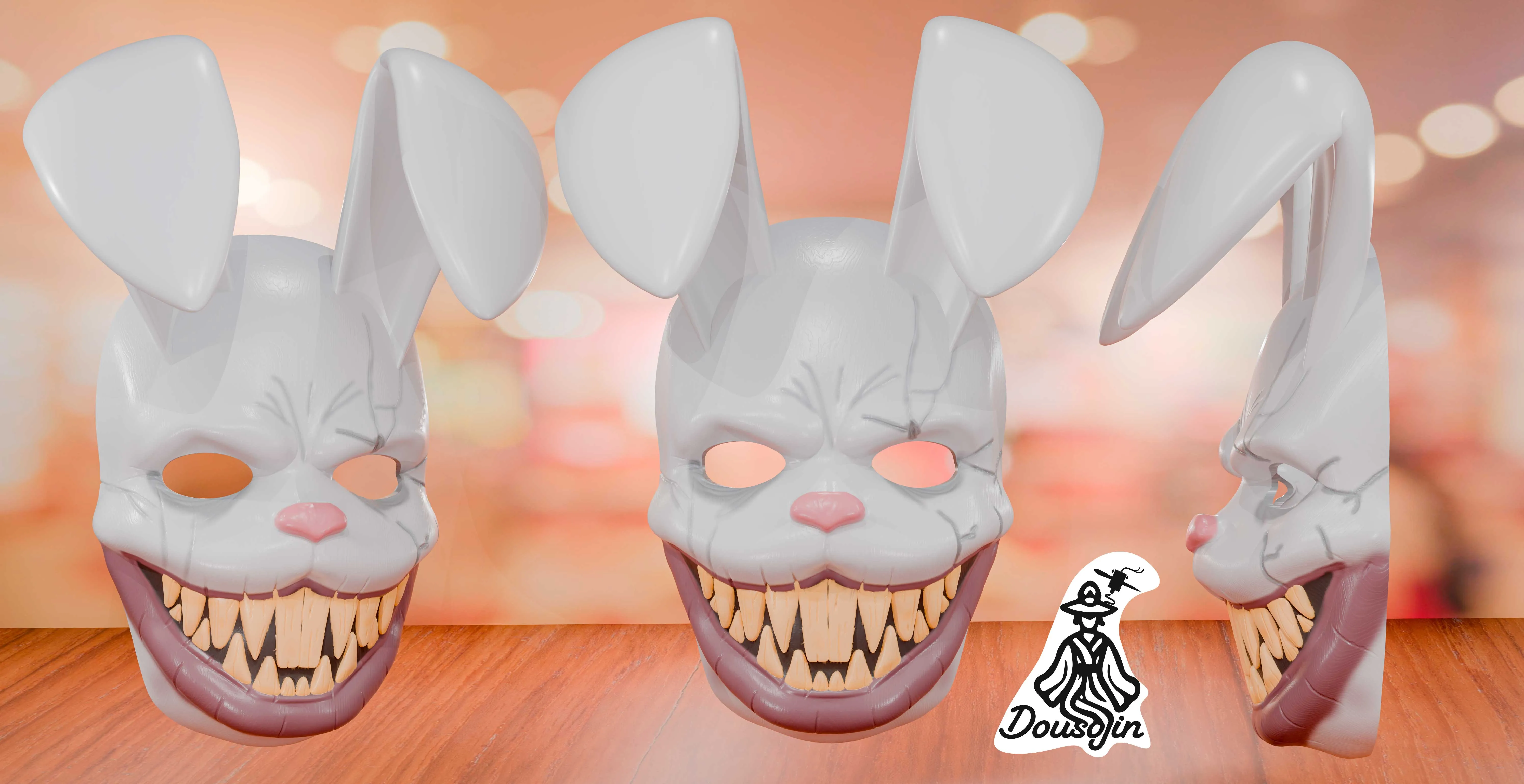 Cosplay STL Download - Horrible Rabbit Maskby Dousojin