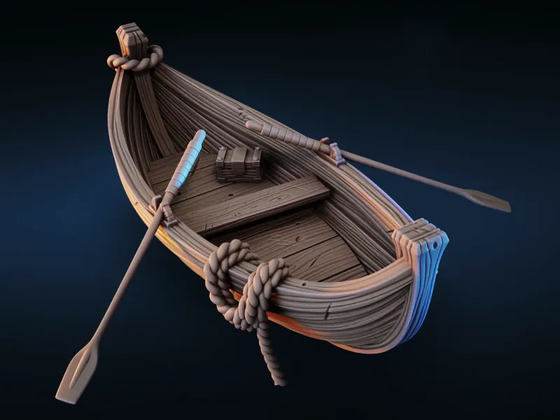 Rowboat | TTRPG Scater / Wargame Scenery