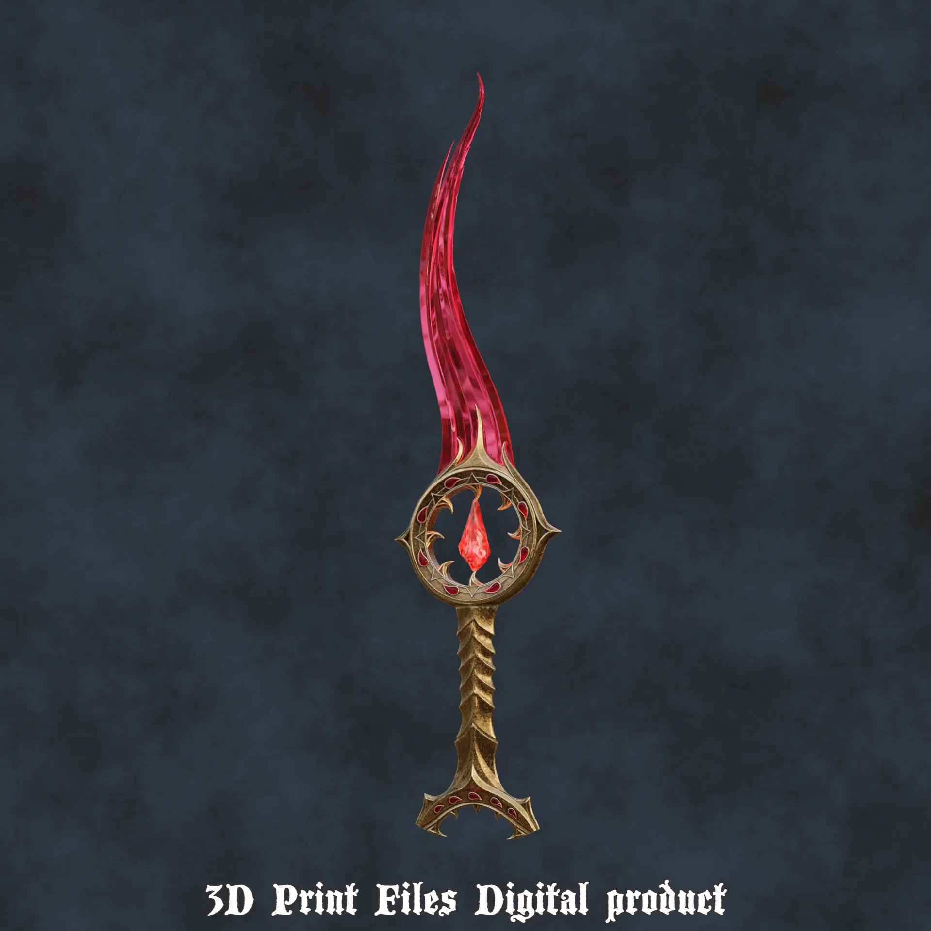 Fantasy Orin The Red Bloodthirst Cosplay Dagger