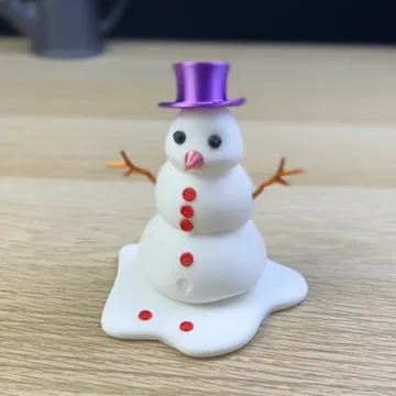 Melting snowman