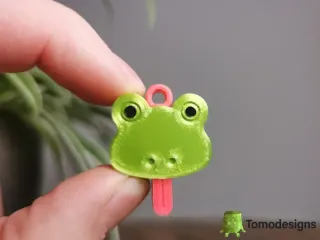 Mini Flip Frog Tongue Keychain