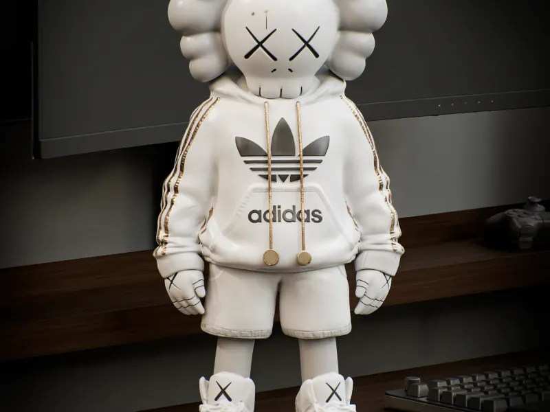 Kaws Adidas Junior - "Нет боли — нет результата" - Уникальный дизайн
