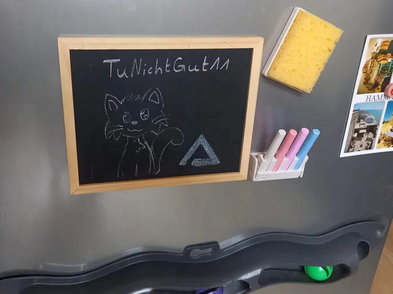 Fridge magnet board holder with accessories