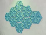 3d wall panel decor "hexagon"-2
