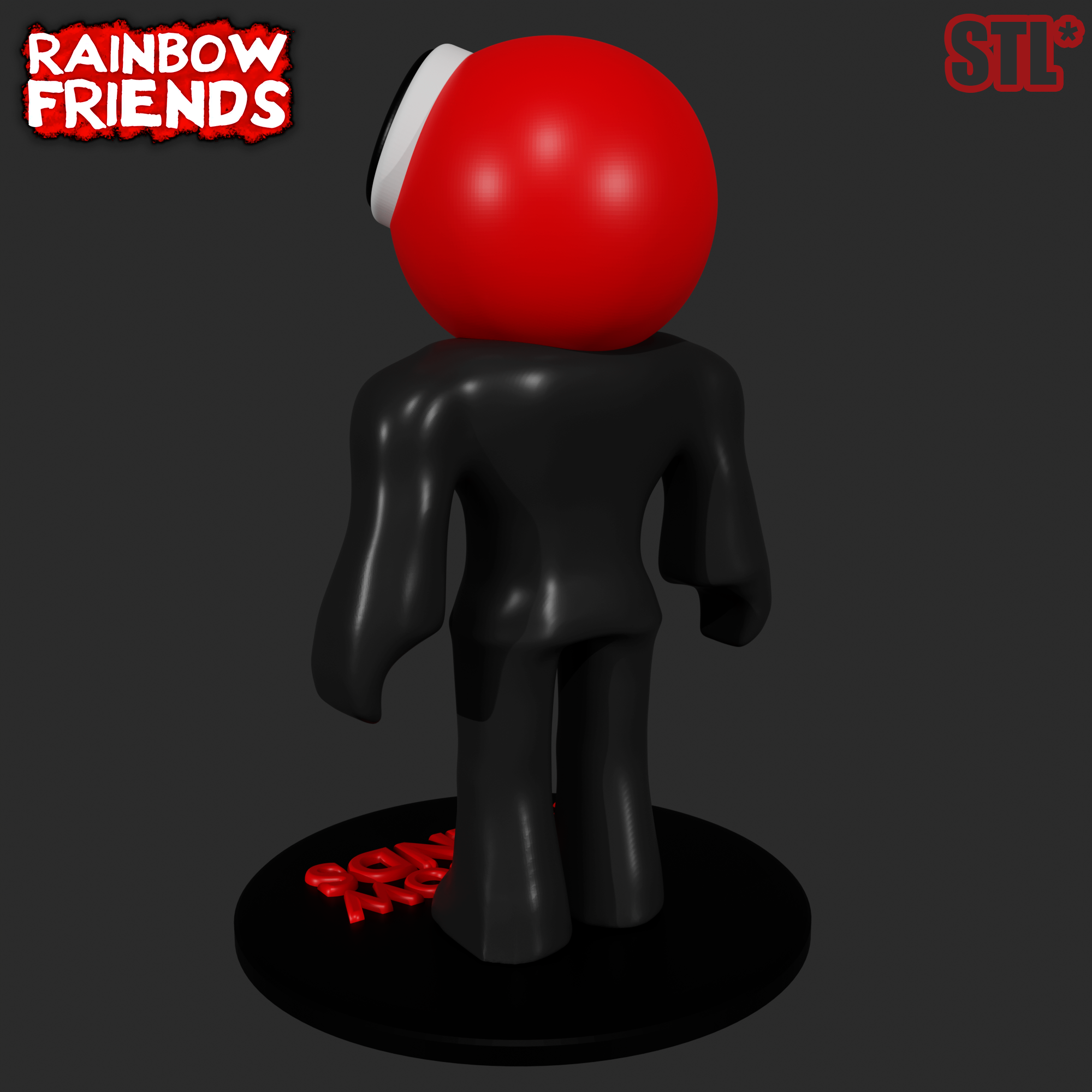 RED FROM ROBLOX RAINBOW FRIENDS, 3D FAN ART