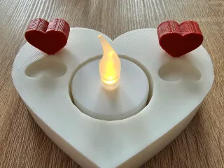 Valentine's candlestick
