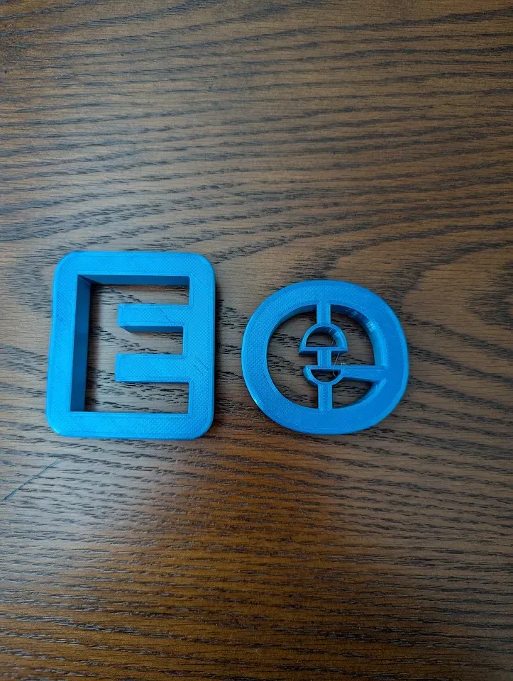 Letter E Alphabet Upper & Lower Case Cookie Cutter
