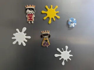 Splats Coasters / Fridge Magnets (Bundle)