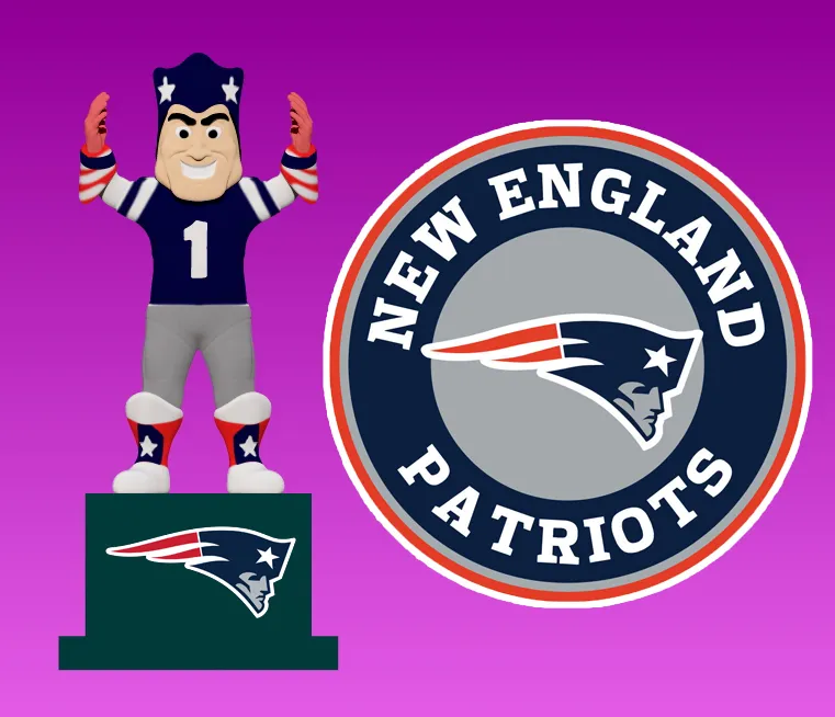 NFL - New England Patriots mascot statue - 3d Print
